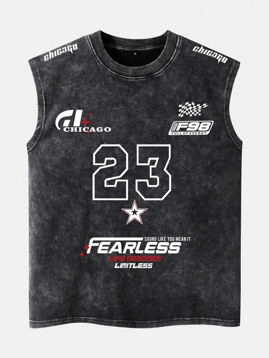 FEARLESS 23 Acid Wash Vest